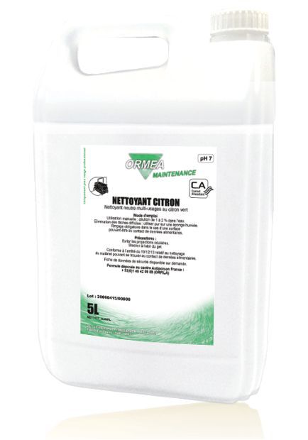 Nettoyant Citron Vert Neutre & Multi-Usages 5L - 100374