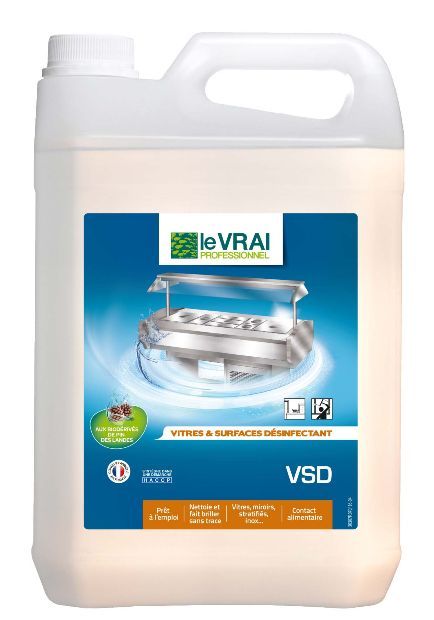VSD Nettoyant & Désinfectant surfaces vitrées 5L - 115281