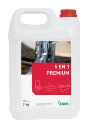 5 en 1 Premium Nettoyant détartrant désinfectant sanitaires 5Kg - 130992