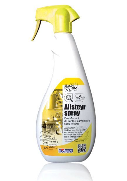 Alisteyr Spray Désinfectant contact alimentaire 750 ml - 100573