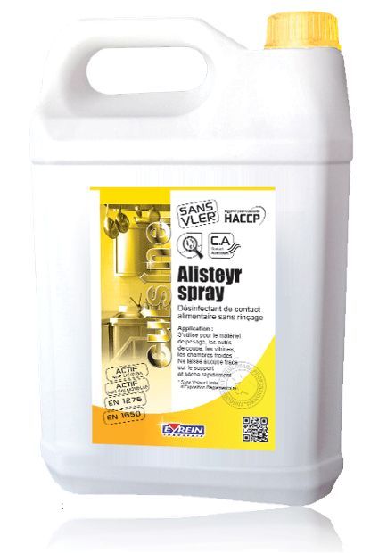 Alisteyr Spray Désinfectant contact alimentaire 5L - 112054