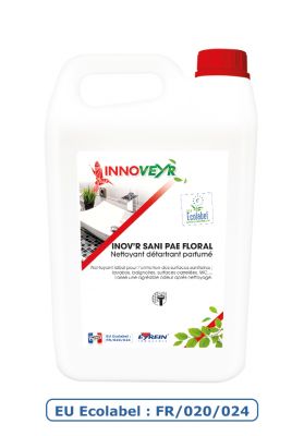 Inov'r Sani Ecolabel Floral PAE Nettoyant sanitaires 5L - 100119