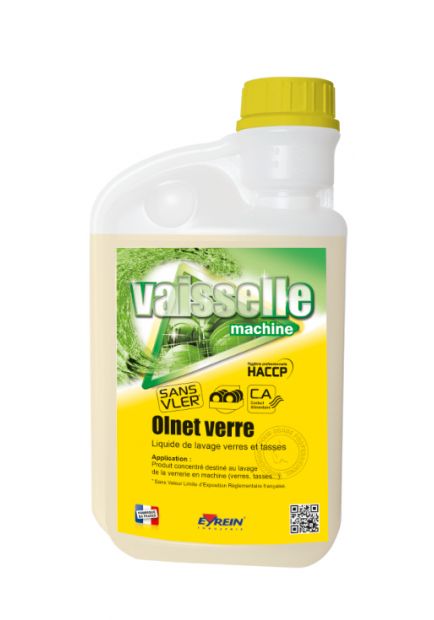 Olnet Verre Liquide concentré lavage verres Doseur 1L - 100408