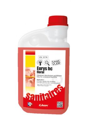 Eurys HC Floral Détergent sanitaires Surodorant 1L - 100548