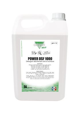 Power DSF 1000 Nettoyant & Désinfectant sols et surfaces 5L - 131460