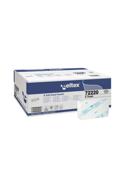 Essuie-mains Trend feuille à feuille plié en Z - 140160