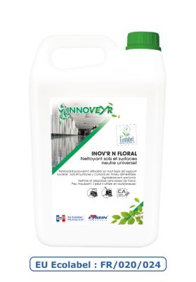 Inov'r N Ecolabel Floral Nettoyant sols & Surfaces 5L - 100115