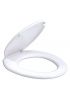 Abatant WC en plastique blanc - 114847