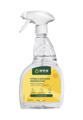 Vitres & Surfaces Nettoyant désinfectant 750 ml (Le Vrai) - 115282