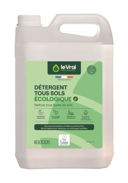 Détergent tous sols Ecologique 5L (Le Vrai) - 115327