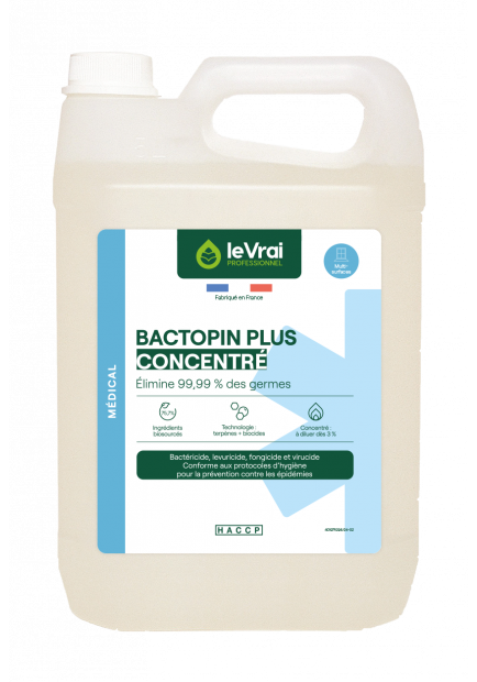 Bactopin Plus Concentré Désinfectant 5L (Le Vrai) - 115350