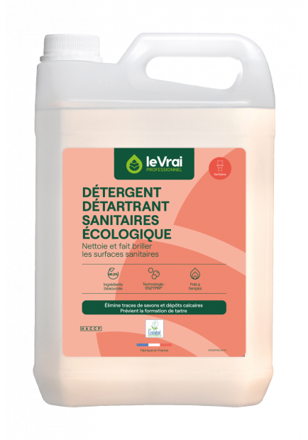 Détergent Détartrant sanitaires Ecolabel 5L (Le Vrai) - 150436