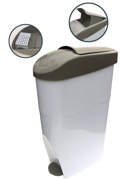 Poubelle à pédale Hygiène féminine 20 Litres - 115798