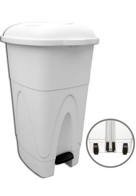 Poubelle à pédale blanche 110 Litres - 122920