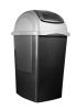 Poubelle à couvercle basculant noit Europa 65L - 131137