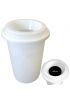 Poubelle ronde blanche Donuts 50L - 131400