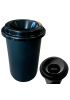Poubelle ronde ouverture centrale 50 Litres Ecogreen - 131401