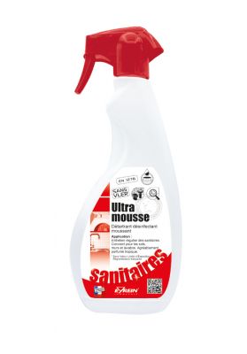 Ultra Mousse Nettoyant Détartrant Sanitaire 750 ml - 100122