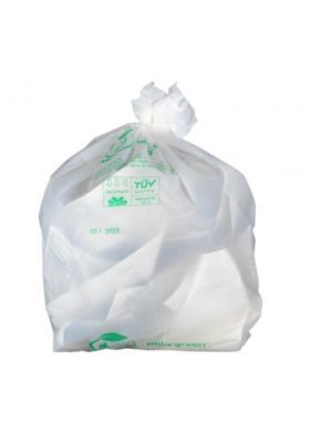 Sac poubelle blanc biodégradable 110L - 131052