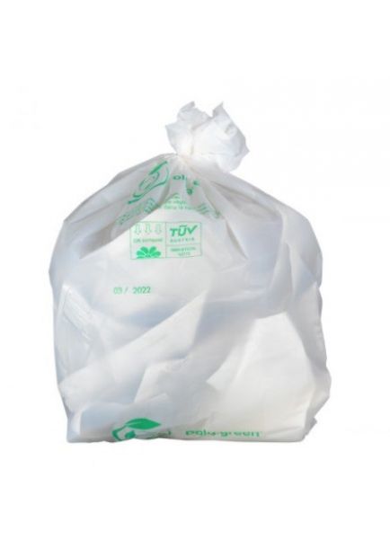 Sac poubelle blanc biodégradable 110L - 131052