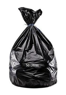 Sacs poubelle noirs 50L - 13µ - 101804