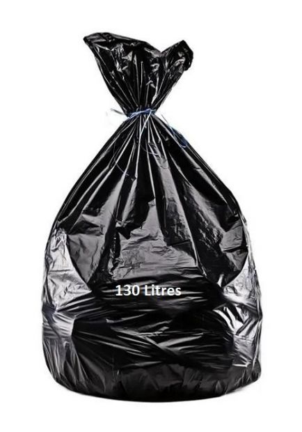 Sac poubelle noir 130L BD Médium - 113181