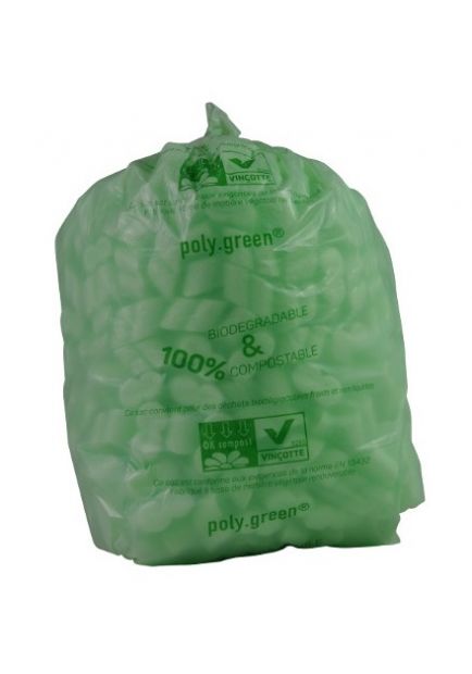 Sac poubelle vert biodégradable 40L - 150613