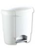 Poubelle à pédale en plastique blanc 4L - 111153