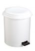 Poubelle à pédale blanche 5L - 118523