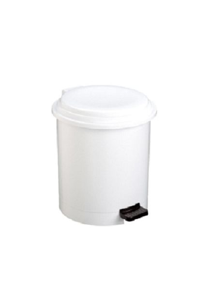 Poubelle à pédale blanche 5L - 118523