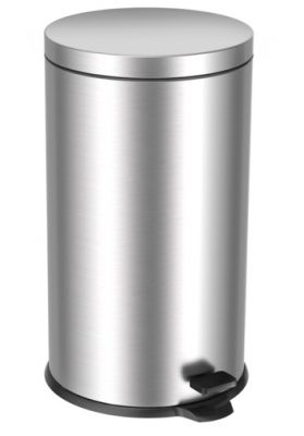 Poubelle à pédale en inox anticorrosion 40L - 150564