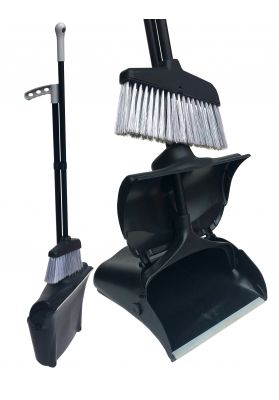 Pelle Aéroport noire + balai manche télescopique - 119499