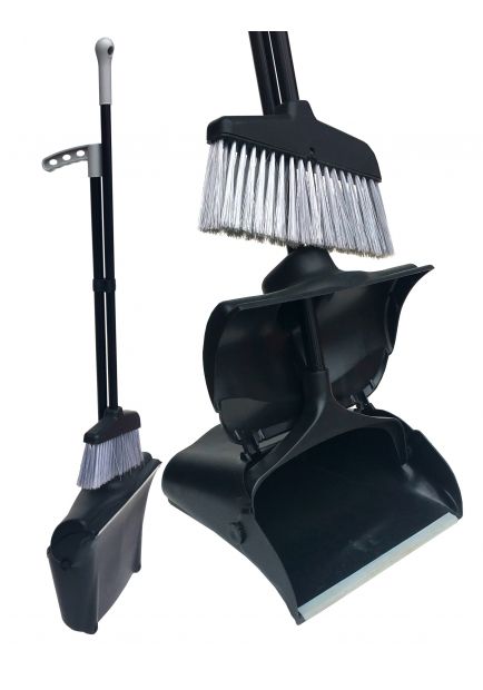 Pelle Aéroport noire + balai manche télescopique - 119499
