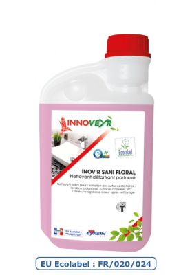 Inov'R Sani Floral Ecolabel Nettoyant Détartrant 1L Doseur - 150381