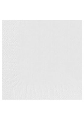 Serviette Blanche 2 feuilles Ouate lisse 30x30 - 102135